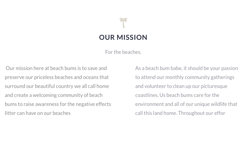 Beach Bums - Mission