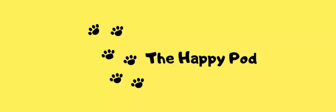 yellow banner with paw prints image