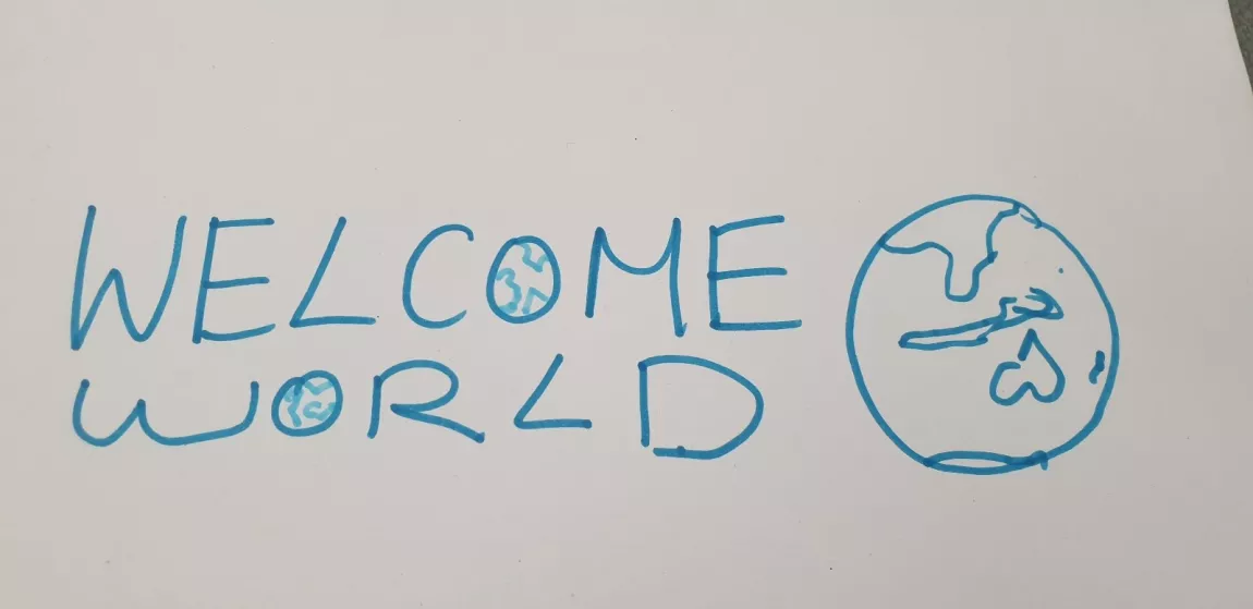 Welcome World Banner